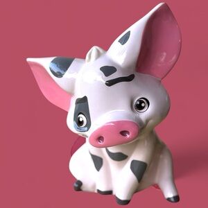 Disney Moana Pua Ceramic Piggy Bank Collectible Gift Item